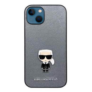 Чехол Karl Lagerfeld texture 3D для iPhone 13 Grey