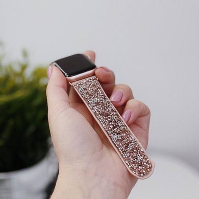 Ремінець Diamonds для Apple Watch 42/44/45/49 mm Фіолетовий купити