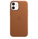 Чехол Leather Case with MagSafe для iPhone 12 MINI Saddle Brown