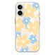 Чохол прозорий Print Flower Color with MagSafe для iPhone 17 Yellow