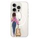 Чохол прозорий Print Adventure Girls with MagSafe для iPhone 15 PRO MAX Beige Bag