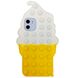 Чехол Pop-It Case для iPhone 11 Ice Cream White/Yellow купить
