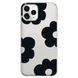 Чохол прозорий Print Flower Color для iPhone 11 PRO MAX Black - ash-mobile.com.ua - фото 1