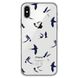 Чехол прозрачный Print Happy Nice для iPhone XS MAX Swallows - ash-mobile.com.ua - фото 1