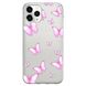 Чохол прозорий Print Butterfly для iPhone 11 PRO MAX Light Pink купити