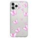 Чохол прозорий Print Butterfly для iPhone 11 PRO MAX Light Pink