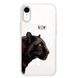 Чохол прозорий Print Meow with MagSafe для iPhone XR Pantera Black купити