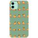 Чехол Wave Print Case для iPhone 11 Green Pug Yoga купить