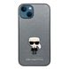 Чохол Karl Lagerfeld texture 3D для iPhone 13 Grey
