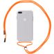 Чохол Crossbody Transparent на шнурку для iPhone 7 Plus | 8 Plus Orange купити