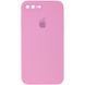 Чохол Silicone Case FULL+Camera Square для iPhone 7 Plus | 8 Plus Light pink купити
