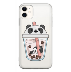 Чохол прозорий Print SUMMER для iPhone 12 MINI Panda Сocktail купити