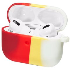 Чохол Rainbow Silicone Case для AirPods PRO Red/Yellow/White