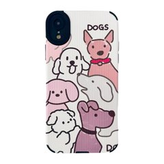 Чехол Ribbed Case для iPhone XR Dogs купить