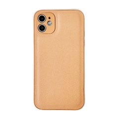 Чехол PU Eco Leather Case для iPhone 12 Golden купить