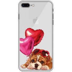 Чехол прозрачный Print Dogs для iPhone 7 Plus | 8 Plus Love Dog купить