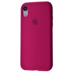 Чохол Silicone Case Full для iPhone XR Rose Red купити