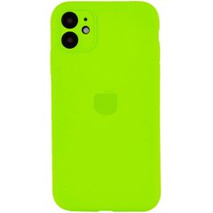 Чехол Silicone Case Full + Camera для iPhone 11 Lime Green купить