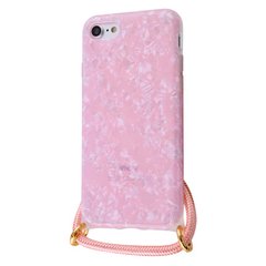 Чохол Confetti Jelly Case на шнурку для iPhone 7 | 8 | SE 2 | SE 3 Pink купити