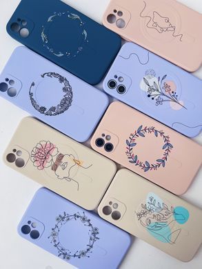 Чохол WAVE Minimal Art Case with MagSafe для iPhone 12 PRO MAX Light Purple/Wreath - ash-mobile.com.ua - фото 4