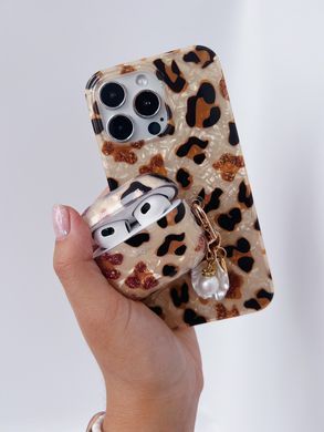 Чехол Pearl Leopard Case для AirPods 4 Black/Biege - ash-mobile.com.ua - фото 5