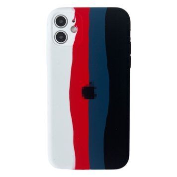 Чехол Rainbow FULL+CAMERA Case для iPhone 7 | 8 | SE 2 | SE 3 White/Red/Black - ash-mobile.com.ua - фото 1