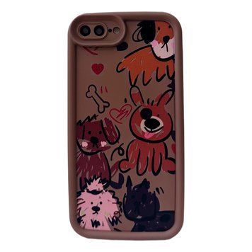 Чохол Pets Case для iPhone 7 Plus | 8 Plus Dogs Brown - ash-mobile.com.ua - фото 1
