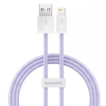 Кабель Baseus Dynamic Series Fast Charging USB to Lightning 2.4A (1m) Purple - ash-mobile.com.ua - фото 1