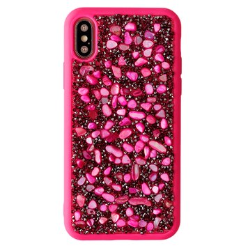 Чехол Bling World Grainy Diamonds для iPhone X | XS Камешки Pink - ash-mobile.com.ua - фото 1