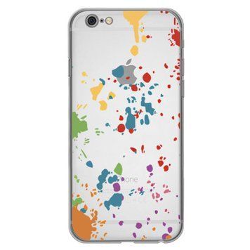 Чохол прозорий Print NEW YEAR для iPhone 6 Plus | 6s Plus Paint splashes - ash-mobile.com.ua - фото 1