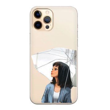 Чохол прозорий Print AUTUMN для iPhone 12 PRO MAX Girl White Umbrella - ash-mobile.com.ua - фото 1