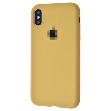 Чохол Silicone Case Full для iPhone XS MAX Gold - ash-mobile.com.ua - фото 1