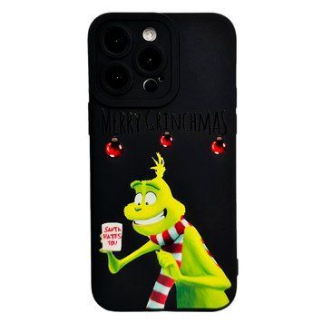 Чехол Black varnish Print NEW YEAR для iPhone 11 PRO MAX Merry Grinchmas - ash-mobile.com.ua - фото 1