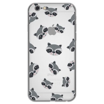 Чехол прозрачный Print Animals для iPhone 6 | 6s Raccoon - ash-mobile.com.ua - фото 1