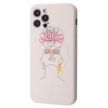 Чохол WAVE Minimal Art Case with MagSafe для iPhone 12 PRO MAX Biege/Girl - ash-mobile.com.ua - фото 1