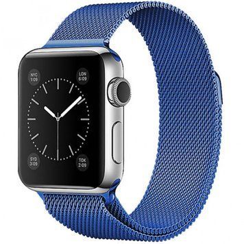 Ремінець Milanese Loop для Apple Watch 38mm | 40mm | 41mm | 42mm (10 | 11 series) Blue - ash-mobile.com.ua - фото 1