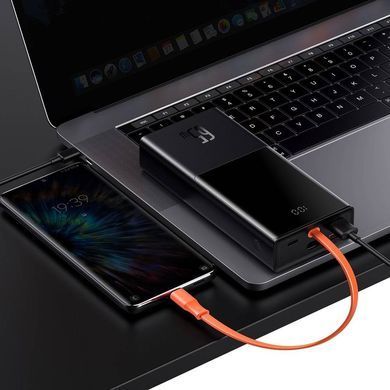 Портативна Батарея Baseus Elf Digital Display 65W 20000mAh Black/Orange - ash-mobile.com.ua - фото 4