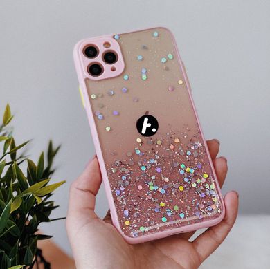 Чохол Confetti Glitter Case для iPhone 12 Pink - ash-mobile.com.ua - фото 3