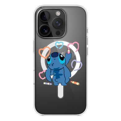Чохол прозорий Print Blue Monster with MagSafe для iPhone 17 PRO Draw
