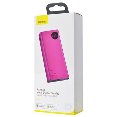 Портативная Батарея Baseus Adaman Metal Digital Display 22.5W (QC3.0 PD3.0) 20000mAh Pink купить