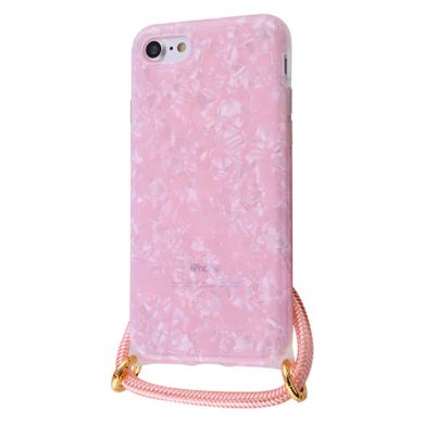 Чехол Confetti Jelly Case со шнурком для iPhone 7 | 8 | SE 2 | SE 3 Pink купить