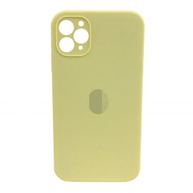 Чехол Silicone Case FULL+Camera Square для iPhone 12 PRO MAX Mellow Yellow купить