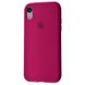 Чехол Silicone Case Full для iPhone XR Rose Red купить