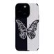 Чохол Ribbed Case для iPhone 12 PRO MAX Big Butterfly Black/White - ash-mobile.com.ua - фото 1