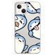 Чохол прозорий Print Shark для iPhone 14 Shark More