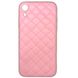 Чохол Leather Case QUILTED для iPhone XR Pink купити