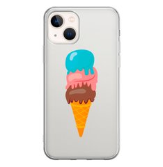 Чехол прозрачный Print SUMMER для iPhone 13 MINI Ice Cream