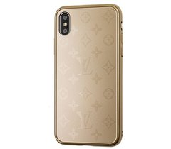 Чехол Glass ЛВ для iPhone X | XS Gold купить