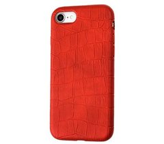 Чохол Leather Crocodile Сase для iPhone 7 | 8 | SE 2 | SE 3 Red купити