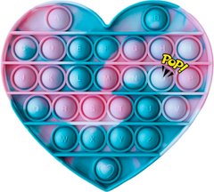 Pop-It іграшка Love (Сердечко) Sea Blue/Light Pink купити